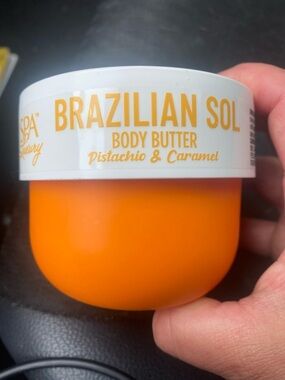 Brazilian Sol Luxury Body Butter, Pistachio and Caramel Scented, 6 oz (170g)